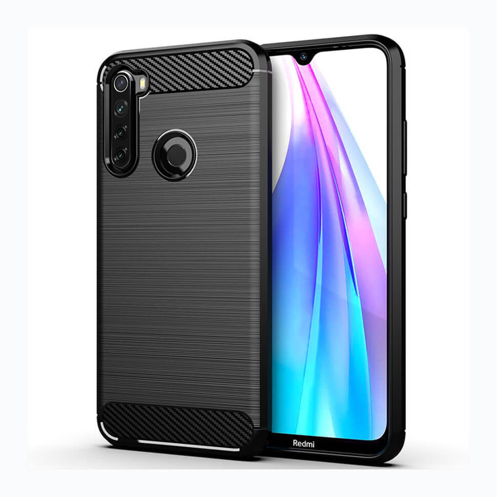 

Чехол Lenuo Carbon Fiber для Redmi Note 8T Black, Черный