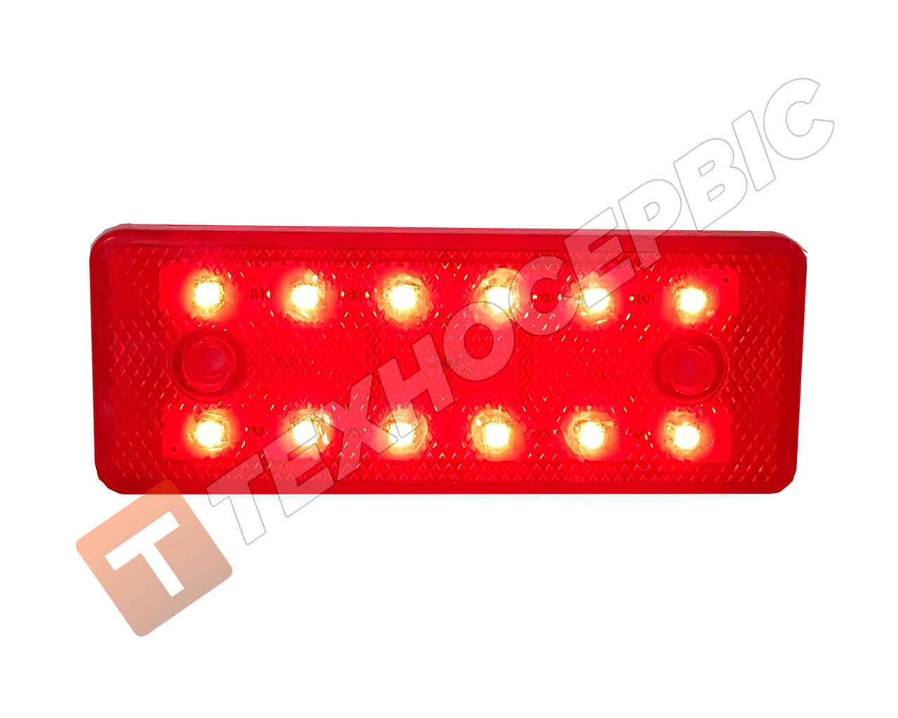 

Фонарь габаритов12-24v красный 12LED маркерный прицепа светодиодный (пр-во Турция)