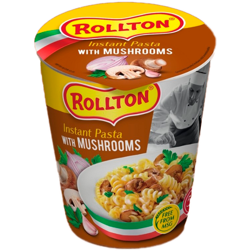 

Изделия макаронные быстрого приготовления Rollton Instant Pasta с грибами стакан 70г