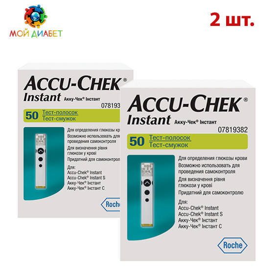 

Тест-полоски Акку Чек Инстант (Accu Check Instant) 2 упаковки