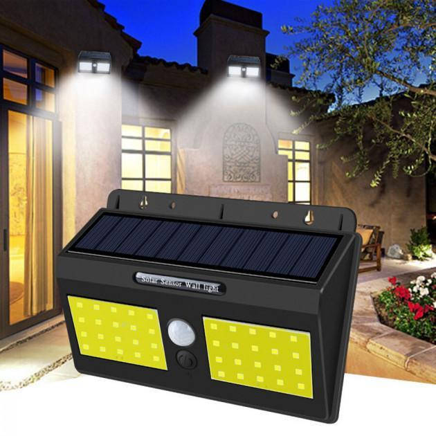 

Уличный фонарь с движения Solar датчикомMotion 1626B 40 LED водонепроницаемый на солнечной батарее двойной
