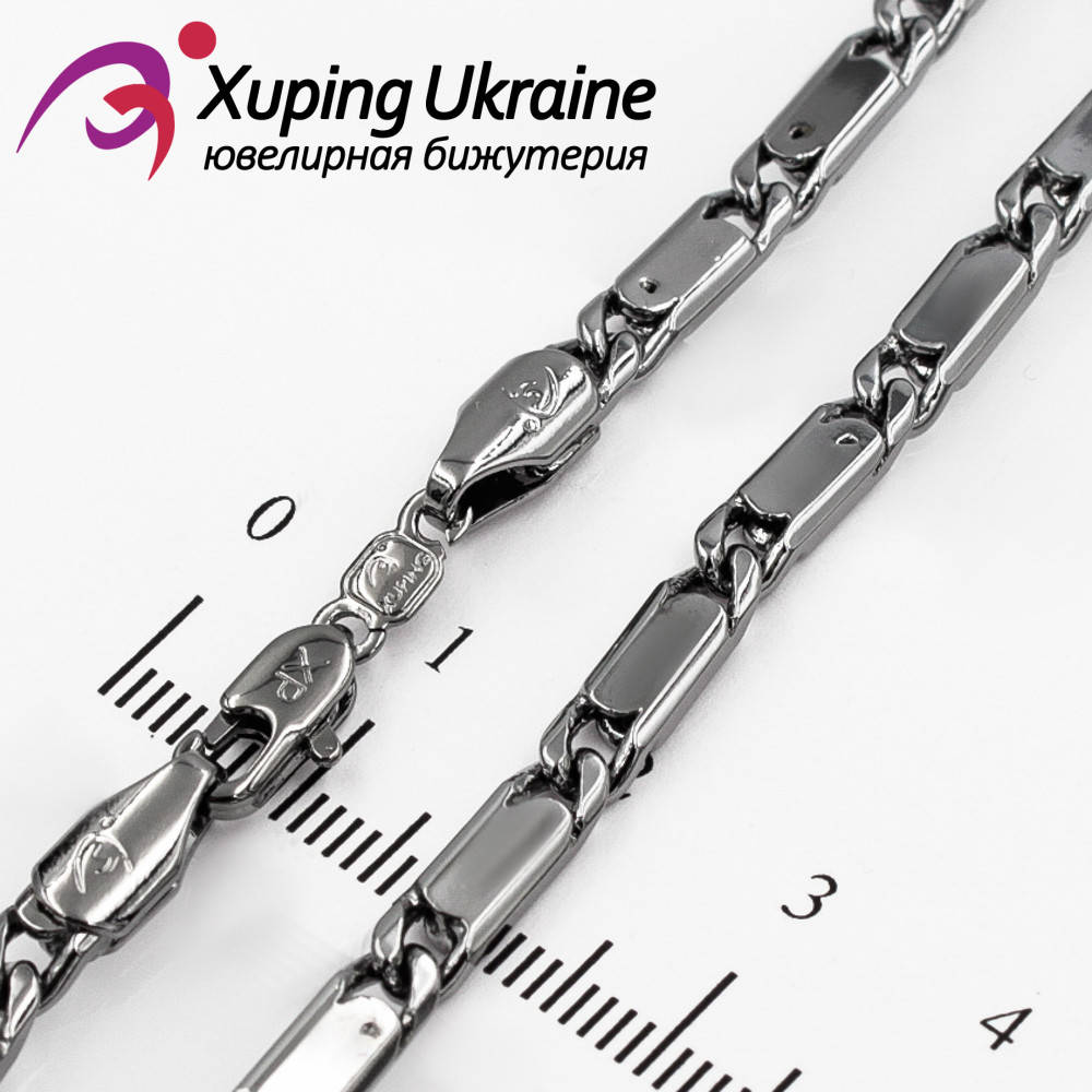 

Цепочка черный родиум "замочки" 0,4/55 см