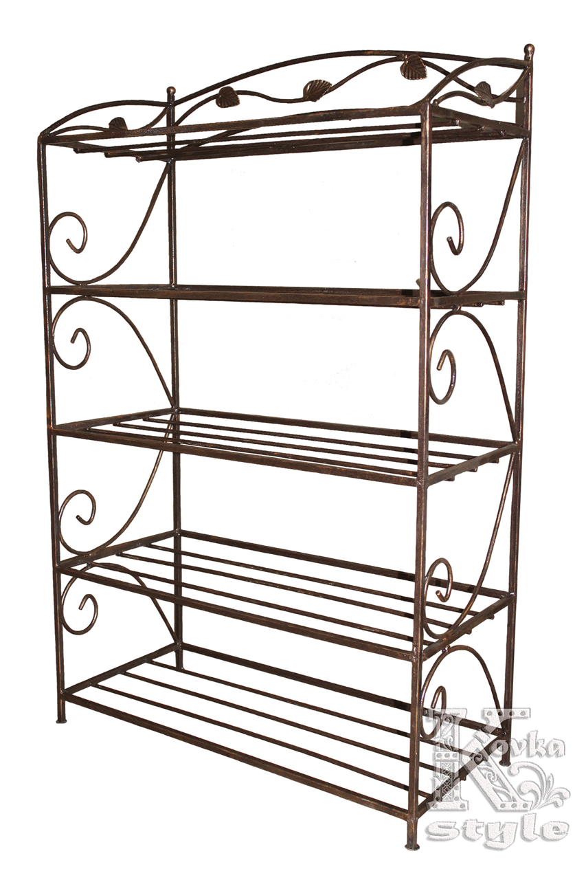 

Кованая полочка для обуви 5 полок