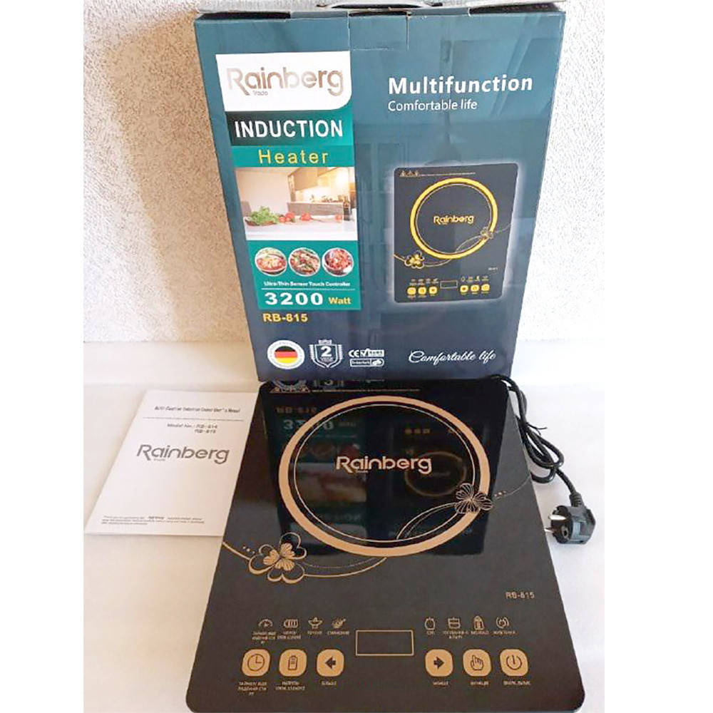 

Индукционная одноконфорочная плита Rainberg RB-815 3200 Вт