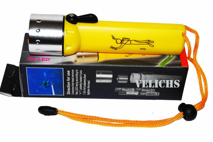 

Фонарик для дайвинга и подводной охоты DIVING LIGHT 3W LED