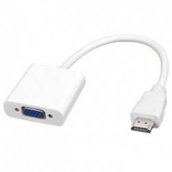 

Конвертер видео адаптер HDMI - VGA переходник - белый