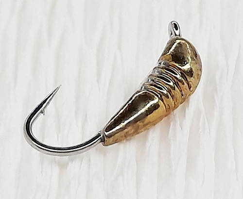 

Мормышка вольфр. Carpe Diem Банан с насечками кр. № 18 Gold 2,5 мм 0,3 г 024-025-1