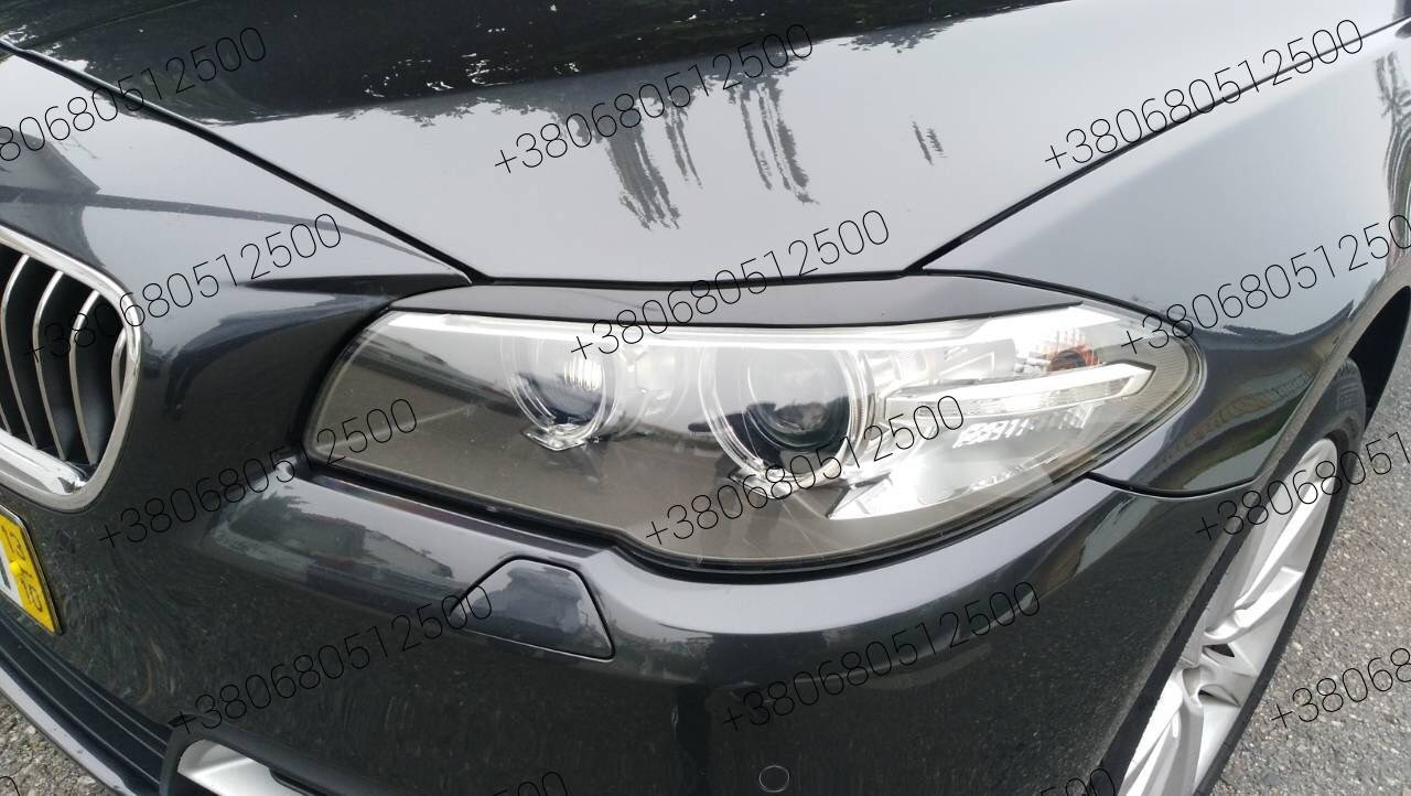 

Бмв ф10 ресницы на фары, Черный