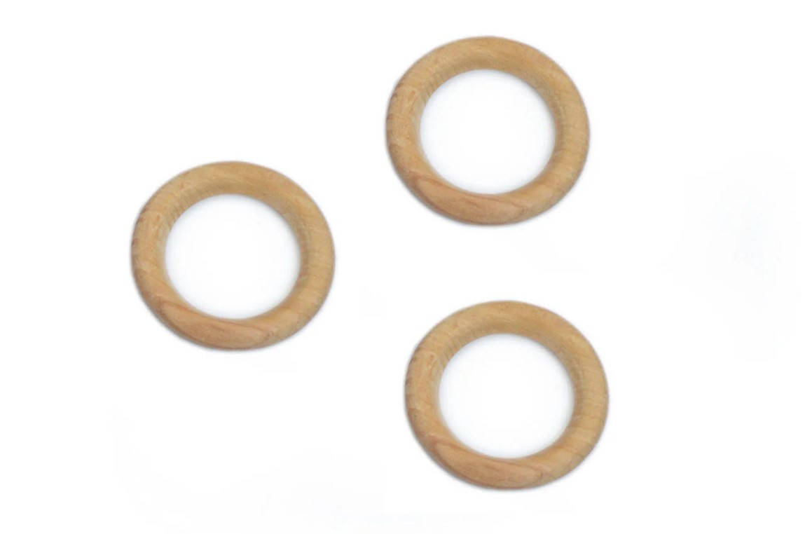 

Деревянное буковое кольцо, 55мм