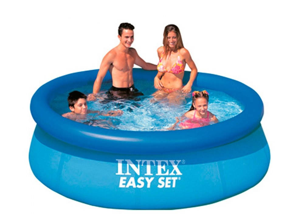 

Intex бассейн наливной размером 244×76 см, объем: 2420 литров