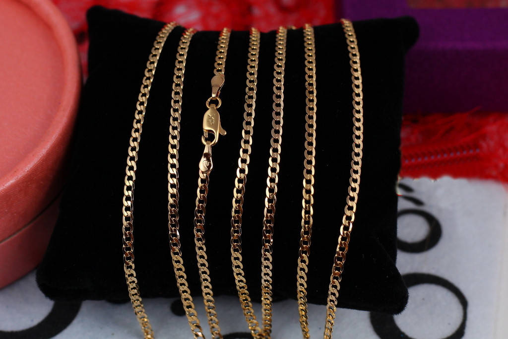 

Цепь Xuping Jewelry панцирная 50 см 2 мм золотистая