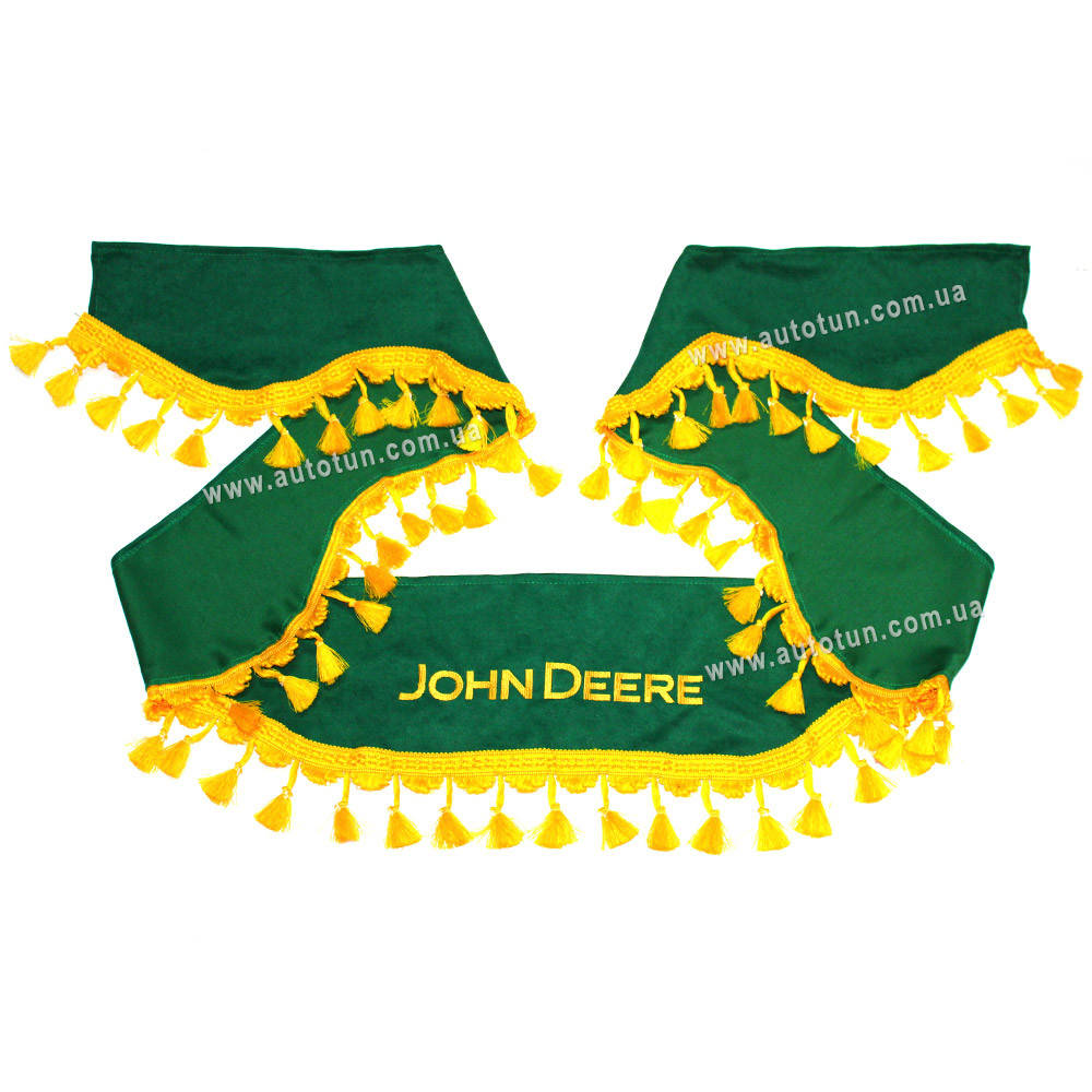 

СOMFORT – Комплект шторок в кабину сельхозтехники, Green, 1+2, JOHN DEERE