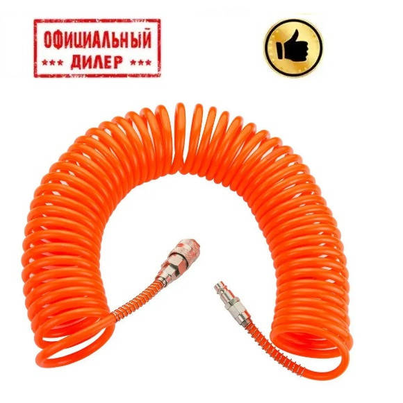 

Шланг спиральный полиэтиленовый (PЕ) 10м 5.5×8мм GRAD (7011325)