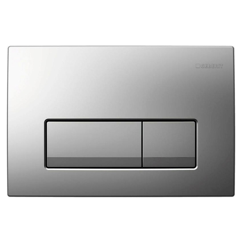 

Смывная клавиша Geberit DELTA 51 двойной смыв, пластик, хром матовый (115.105.46.1)