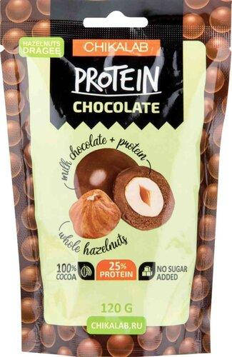 

Протеиновое драже CHIKALAB Фундук в Шоколаде (120 грамм)