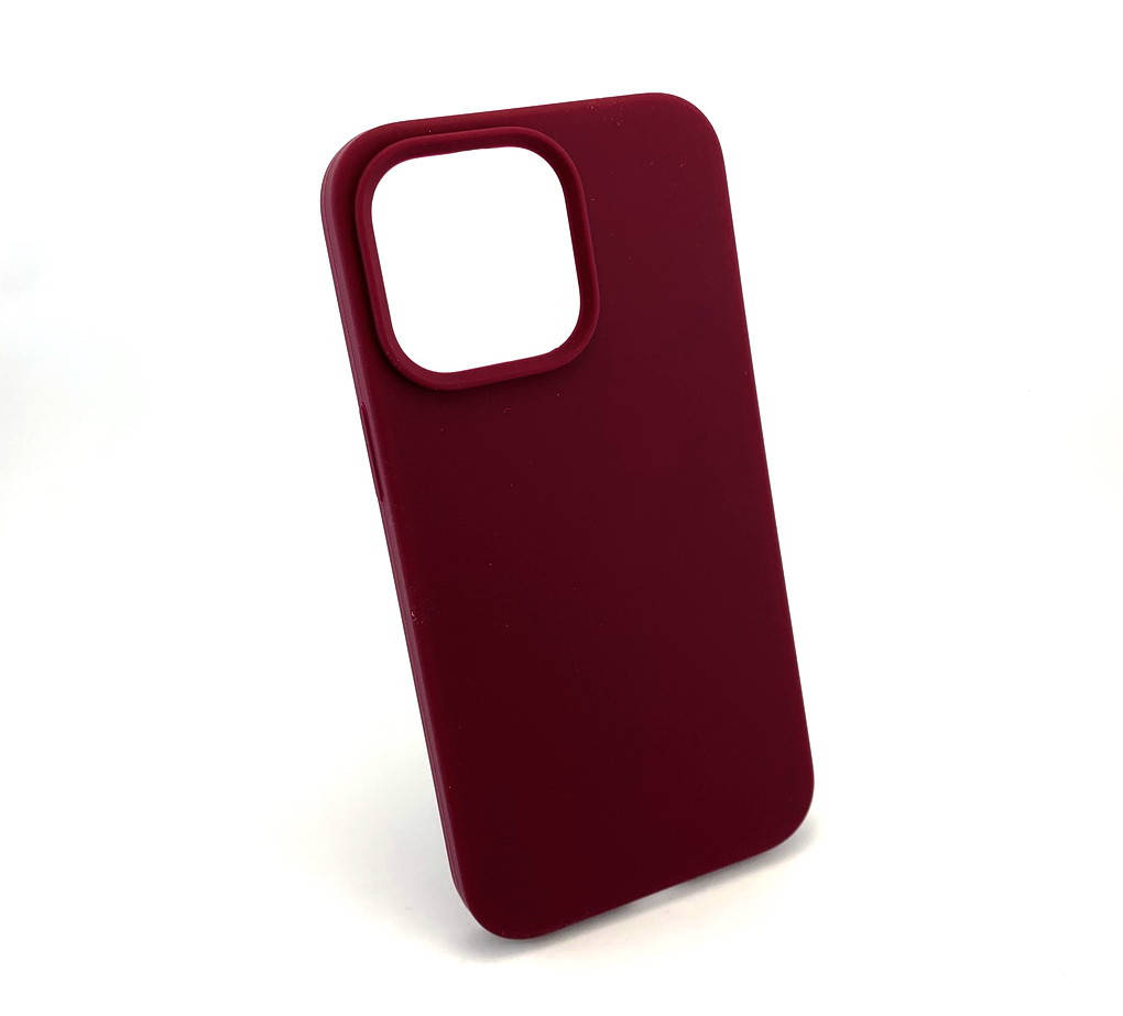 

Чехол на iPhone 13 Pro накладка бампер Silicone Case Full силиконовый original бордовый marsala