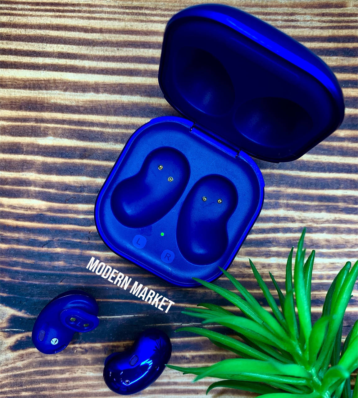 

Беспроводные сенсорные наушники вкладыши Самсунг Galaxy Buds Live (1:1) синие, Синий