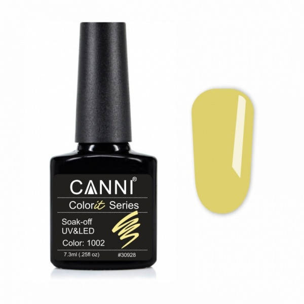 

Гель-лак CANNI Colorit 1002 7,3 мл, канареечный