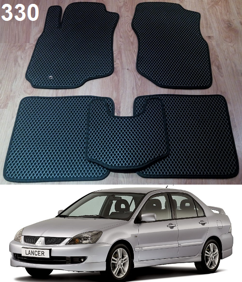 

Коврики ЕВА в салон Mitsubishi Lancer 9 '04-09, Черный