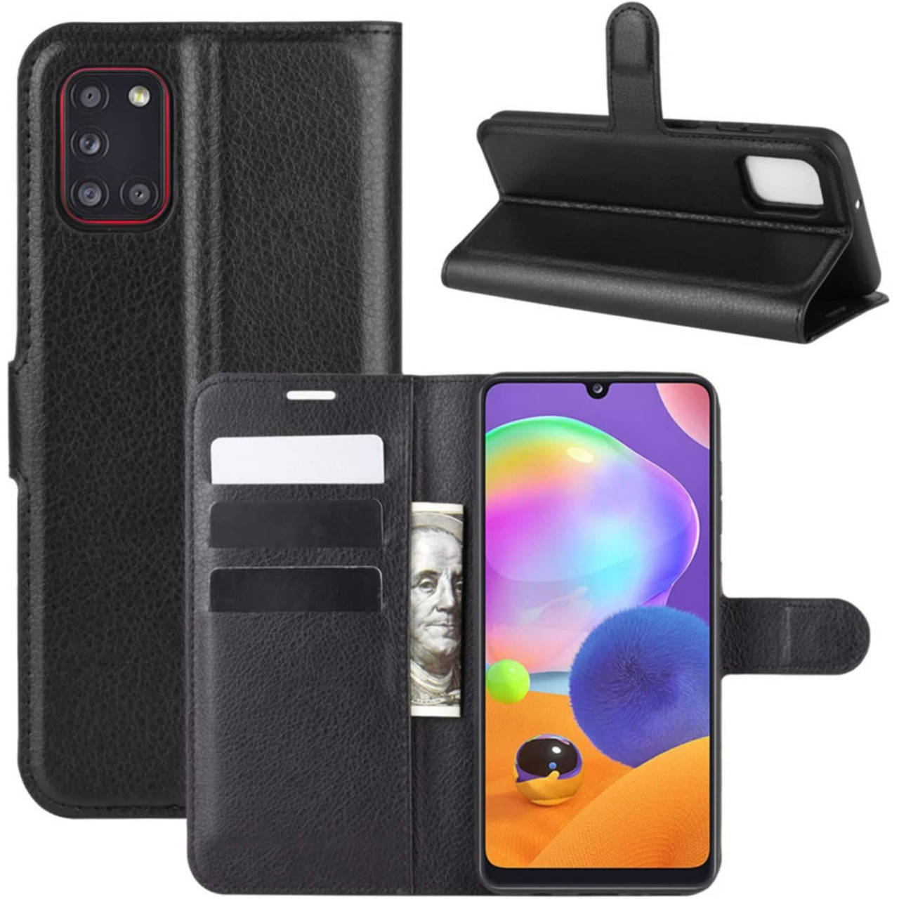 

Чехол-книжка Litchie Wallet для Samsung Galaxy A31 A315 Black, Черный