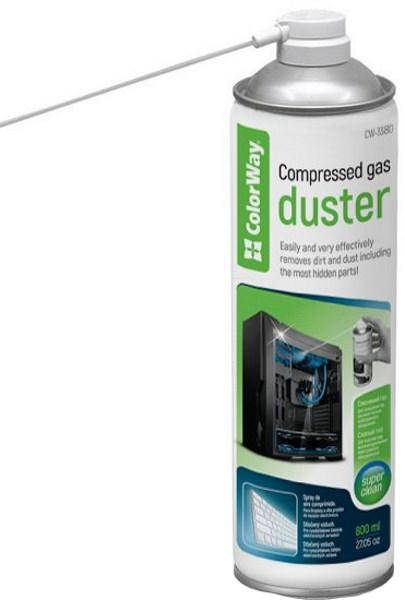 

Стиснене повітря ColorWay CW-3380 для очистки техніки від пилу 800ml (код 118791)