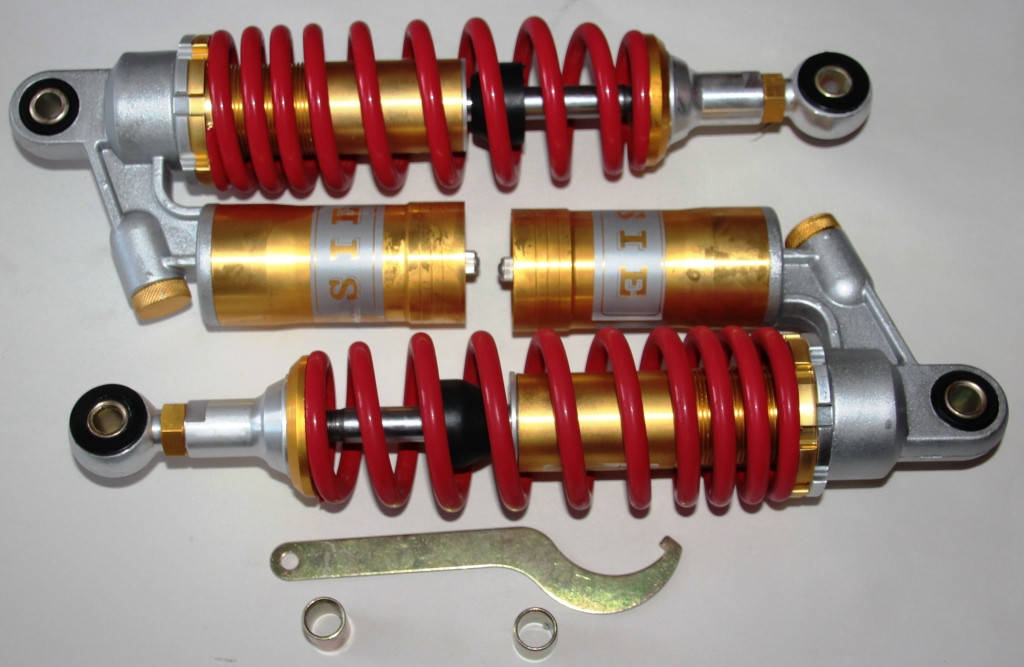 

Амортизаторы 290 мм, с подкачкой (D1 = 12 mm, D2 = 10 mm)