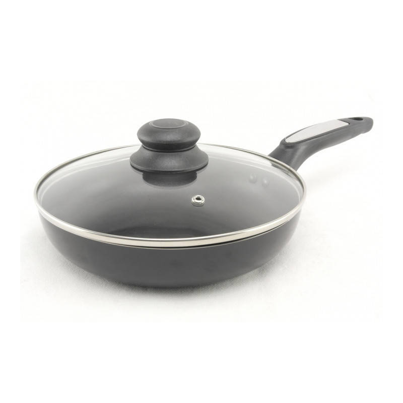 

Сковорода А-плюс тефлон с крышкой 22 см