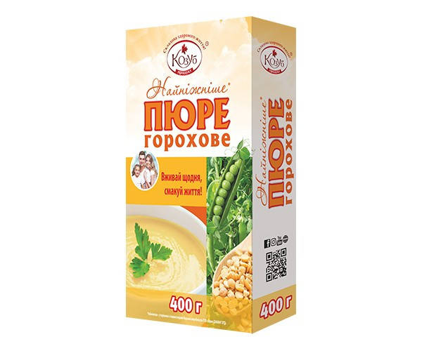 

Нежнейшее * пюре гороховое Козуб Продукт 400г