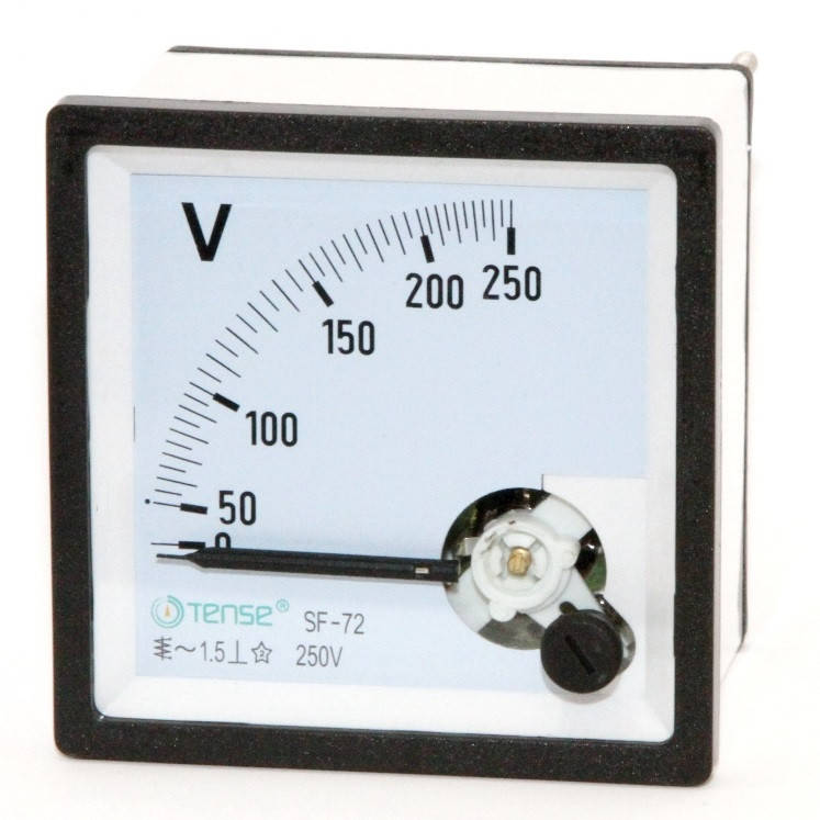 

Вольтметр 0 - 250В панельный щитовой 72х72 мм стрелочный