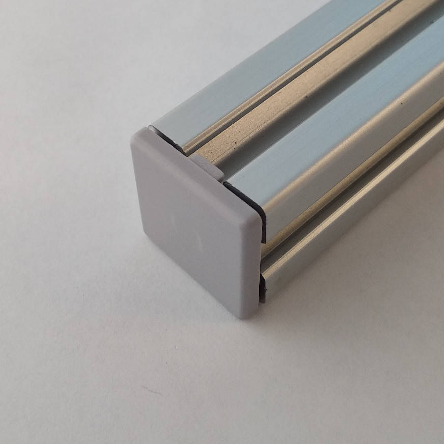 

Заглушка торцева 20х20, сірий пластик