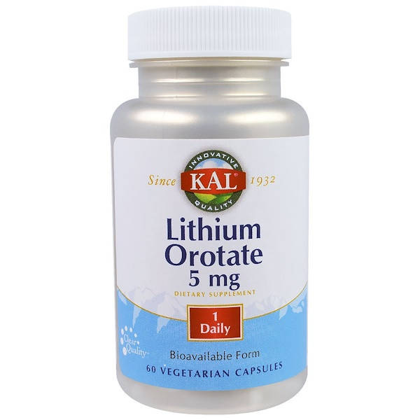 

Оротат лития (Lithium Orotate) 5 мг 60 капсул