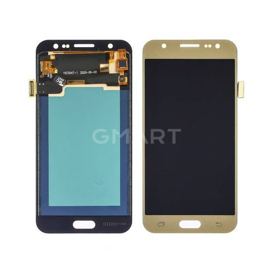 

Дисплей для Samsung J500 Galaxy J5 золотистый (БЕЗ ЛОГОТИПА, TFT экран, тачскрин, стекло в сборе, регулируемая