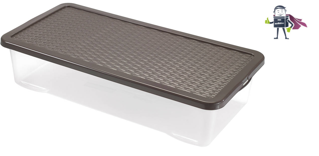 

Ящик под кровать 40л, Heidrun R-BOX 80*40*18см, коричневый (HDR-4687)
