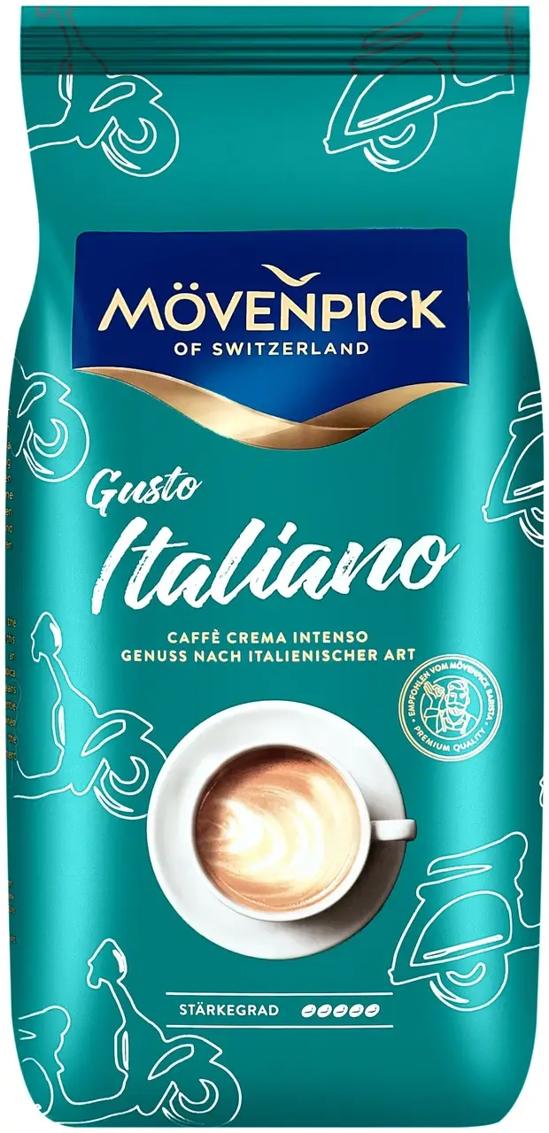 

Кофе зерновой Movenpick Caffe Crema Gusto Italiano 1кг Германия