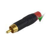 

Штекер RCA красный (кабельный ввод)