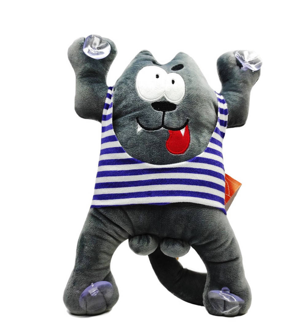 

Мягкая игрушка Волк с яйцами на присосках 00284-131, Серый