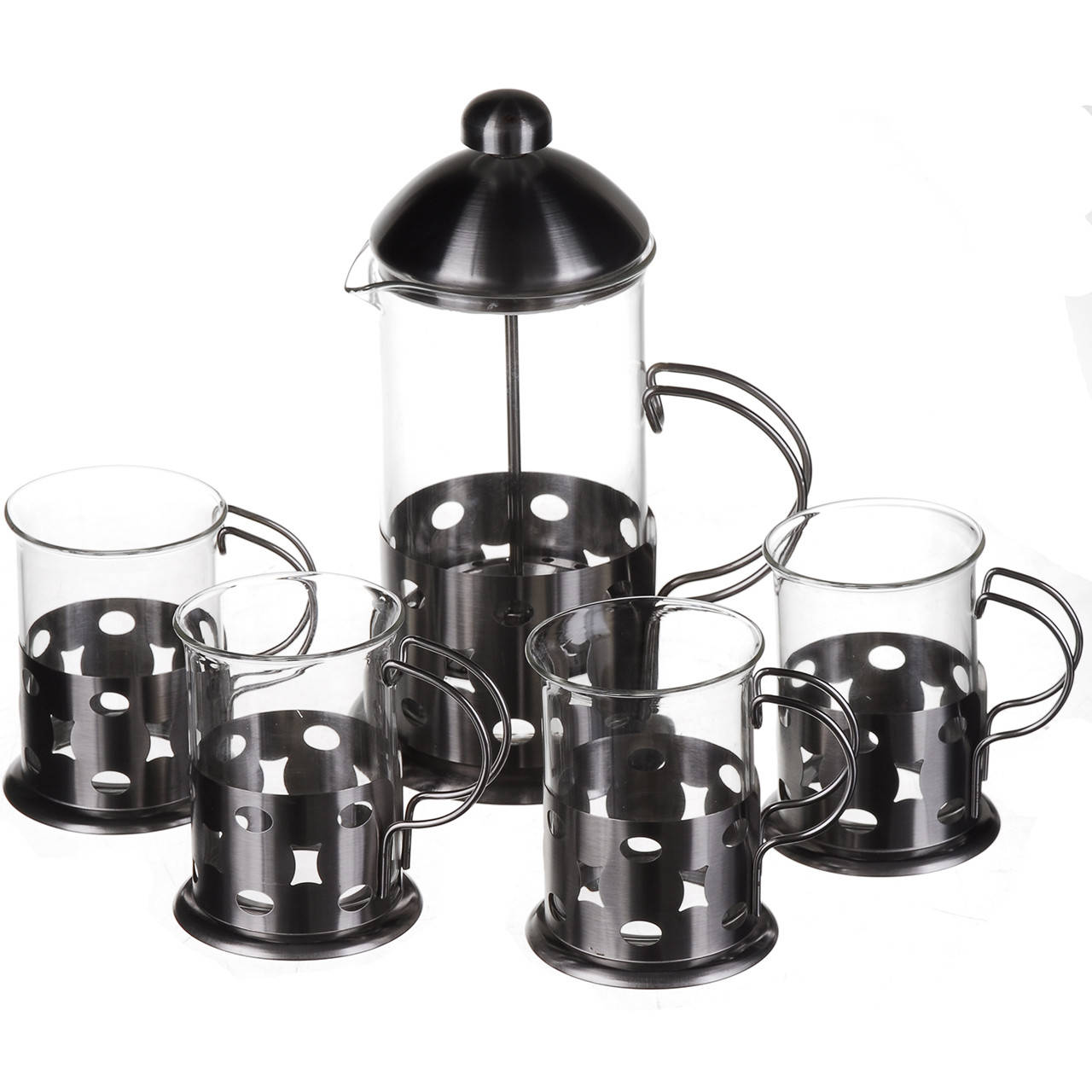 

Френч-пресс A-PLUS 600 мл + 4 чашки (1030)