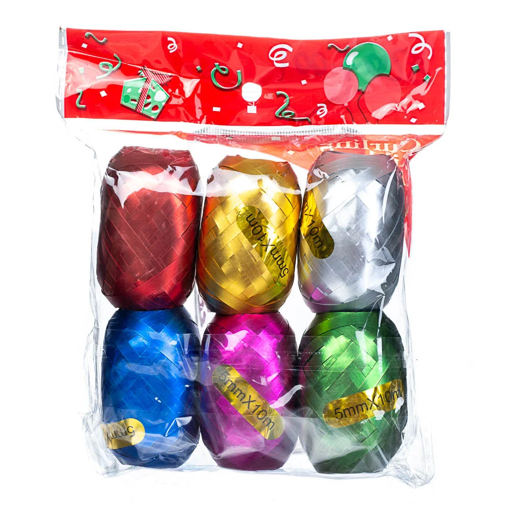 

Набор лент 6 шт ( 5ммх10м), САТИН разные цвета