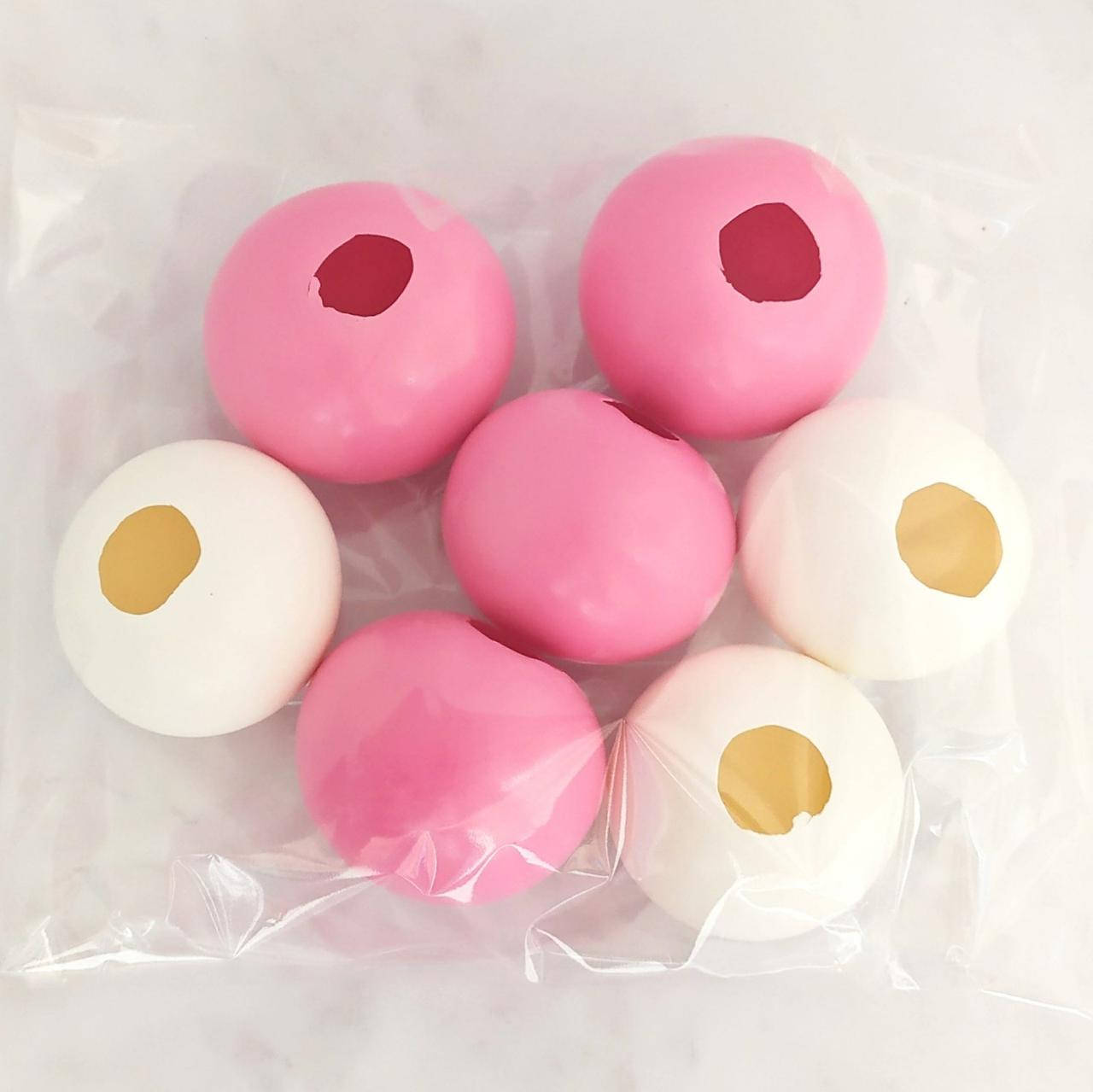 

Кульки желейні для кондитерських виробів міні Бело-розовые