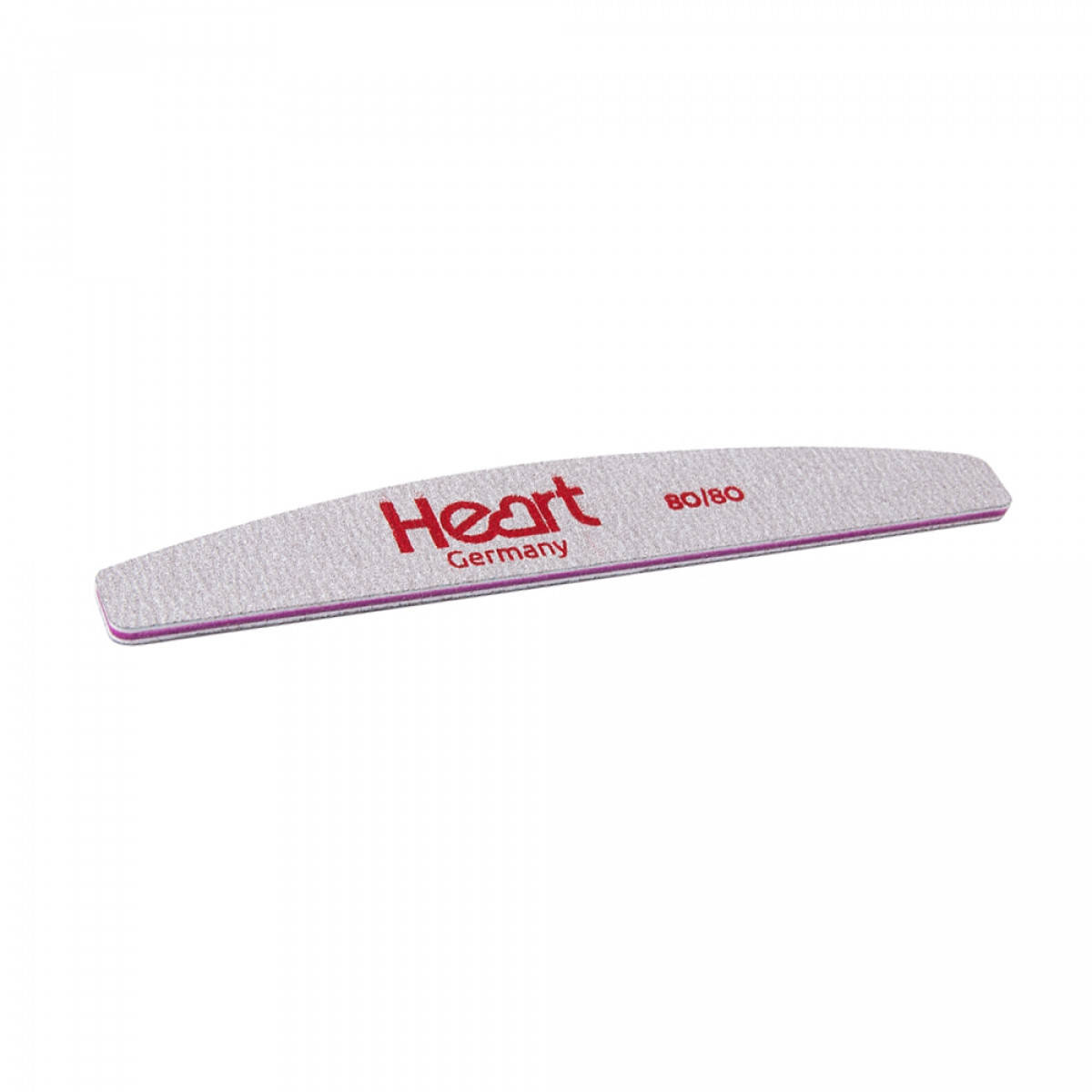 

Пилка для ногтей Heart Half 80/80, полумесяц