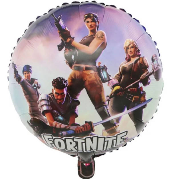 

Фольгированный шар круг Fortnite 18" Китай, Фиолетовый