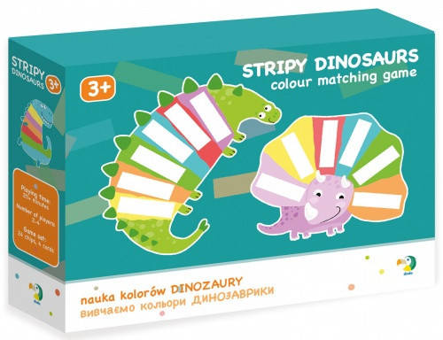 

Настольная игра DoDo Изучаем цвета Динозаврики 300138, 24 цветных элемента