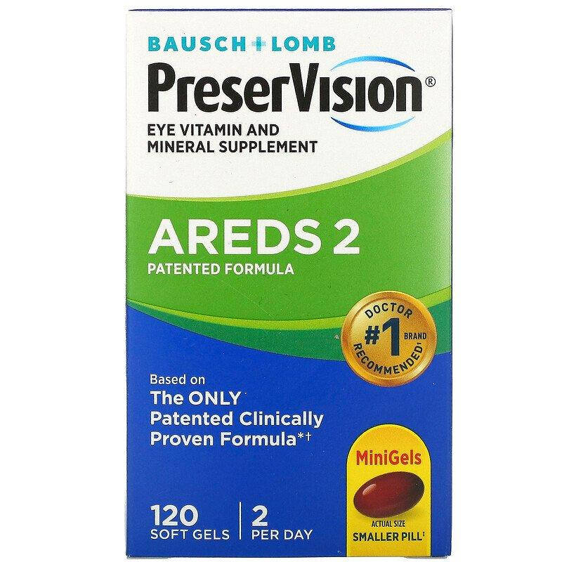 

Bausch & Lomb PreserVision AREDS 2 Formula 120 гелевых капсул