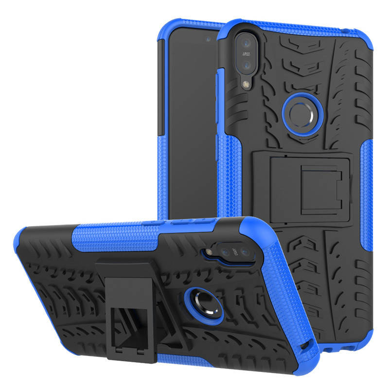 

PC + TPU чехол Armor для Asus Zenfone Max M1 ZB601KL (8 цветов) синий