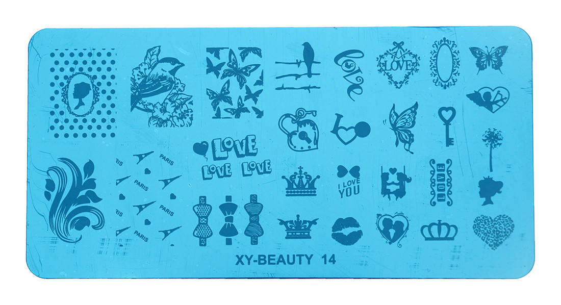 

Пластина для стемпинга металлическая XY-Beauty 14