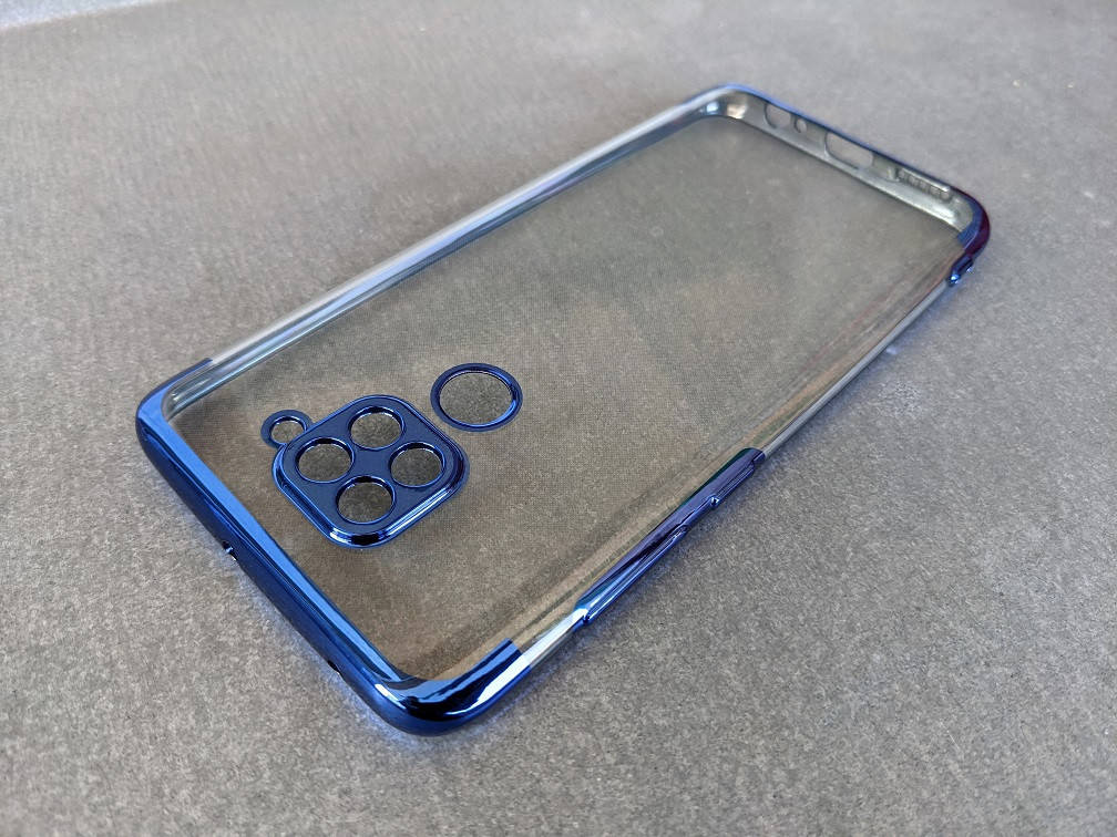 

Силиконовый чехол для Xiaomi Redmi Note 9 Синий тонкий