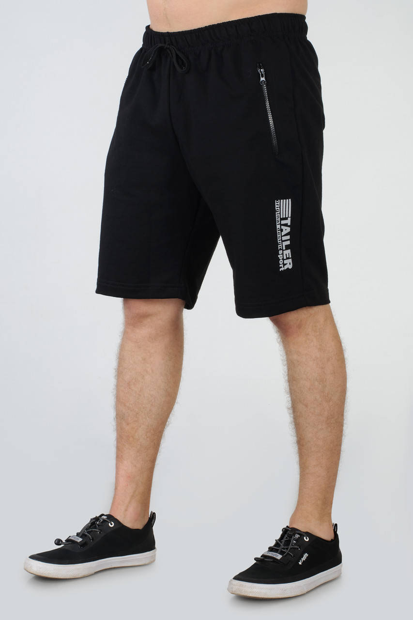 

Мужские спортивные трикотажные шорты Tailer длина 48 см. 54, черный