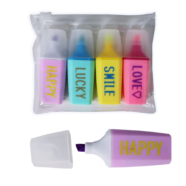 

Набор мини-маркеров Love smile 4 шт арт. 809-4PVC, Разные цвета