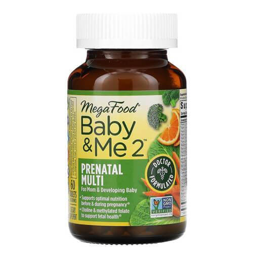 

Мультивитамины для беременных и кормящих Мам, Megafood Baby & Me 2 60 таб