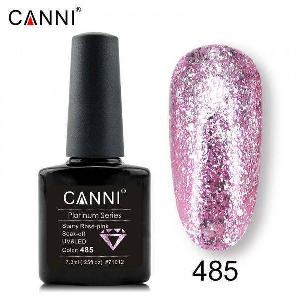 

Гель-лак жидкая фольга CANNI 485 нежный розовый